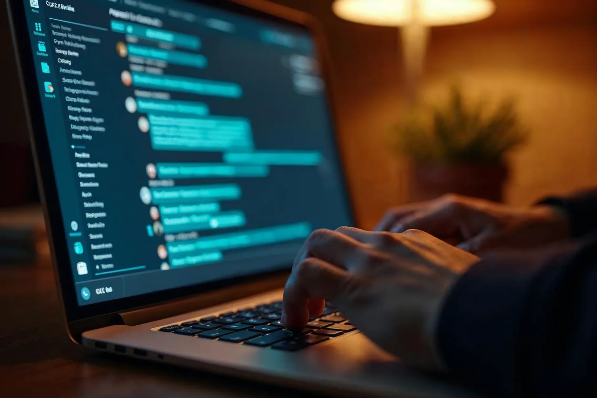 Laptop mit einem Globus und einem grünen Häkchen.