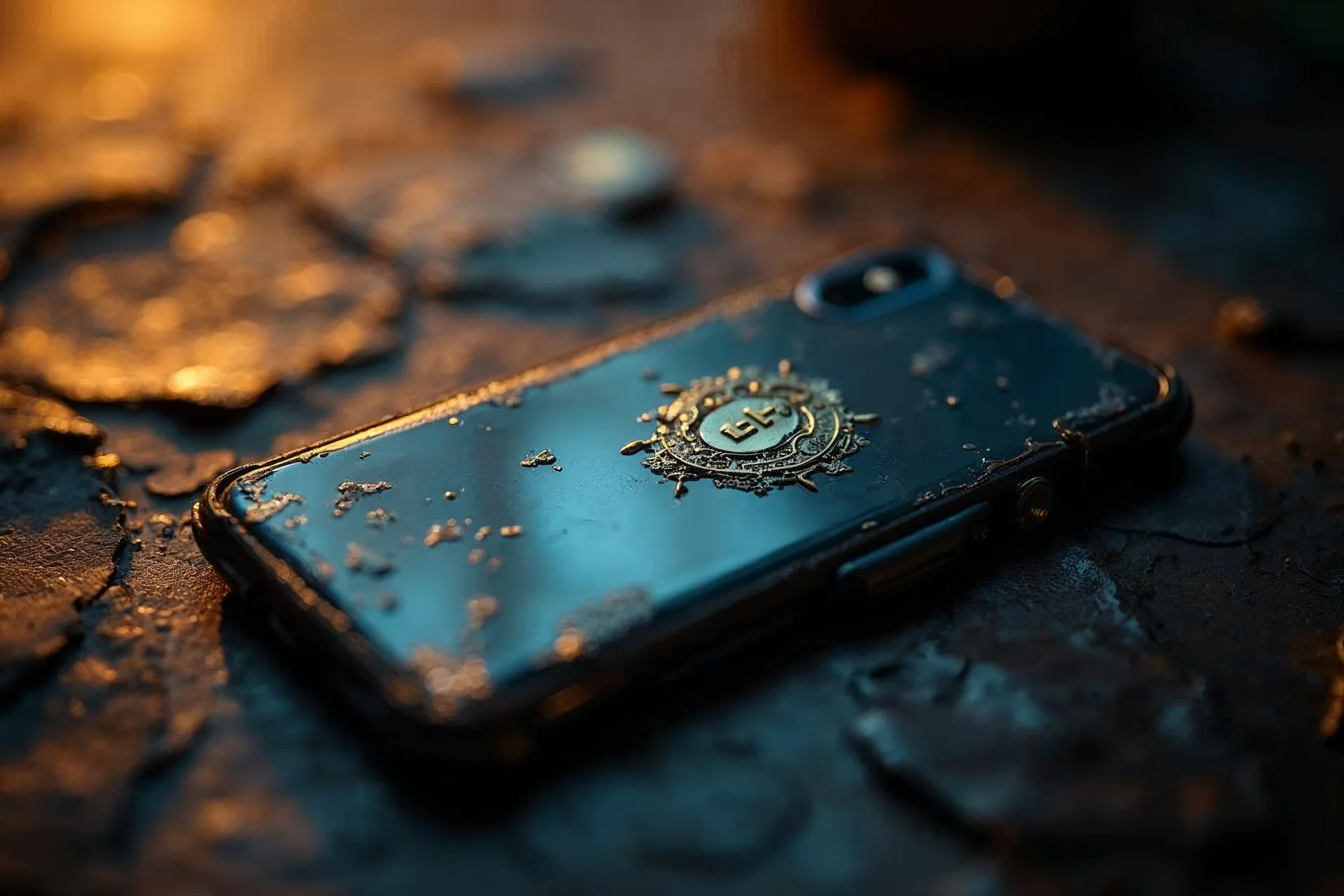 Mobiltelefon mit Produkt-Tags für Social-Commerce auf Plattformen wie Instagram.