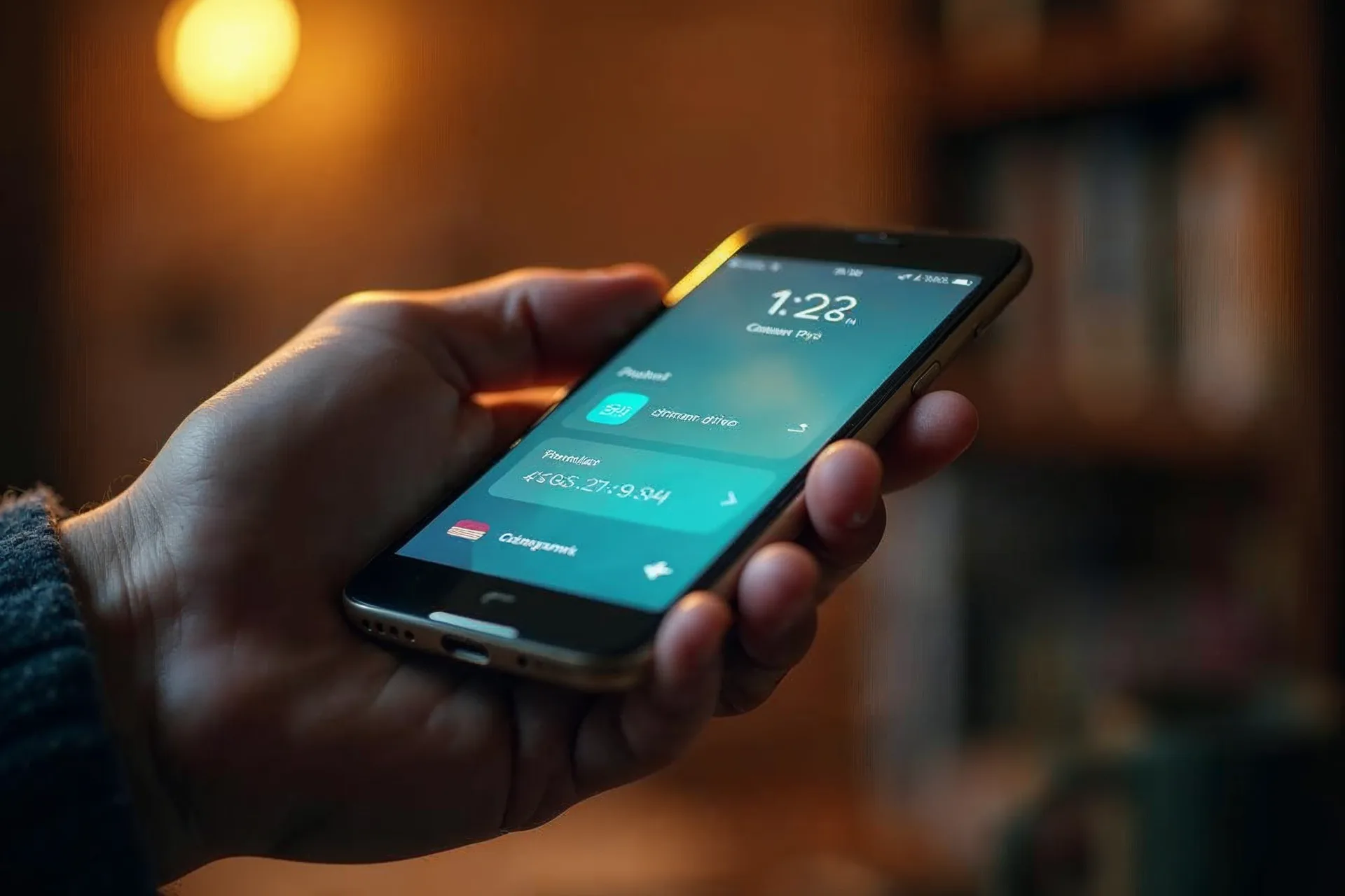 Nutitelefon makserakendusega mobiilsete makselahenduste jaoks Euroopas.
