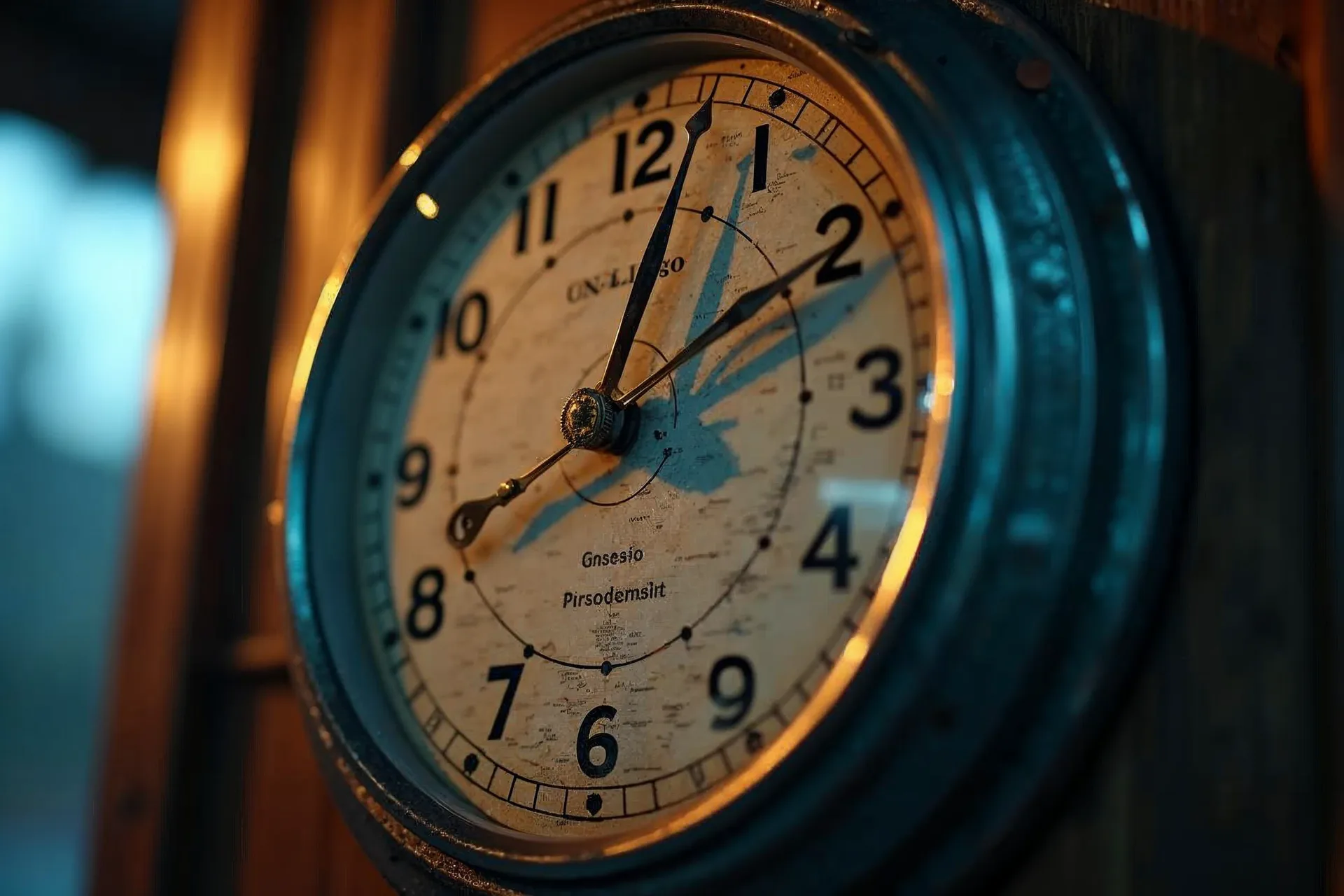 Reloj que muestra diferentes zonas horarias para notificaciones programadas en Europa.