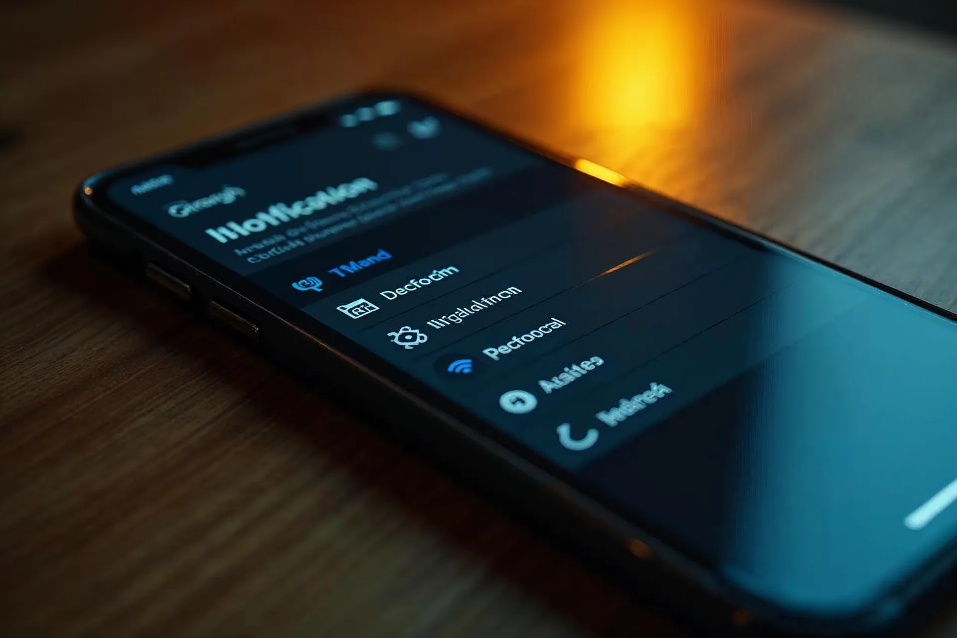 Configuración de notificaciones en un dispositivo móvil para preferencias de idioma individuales.