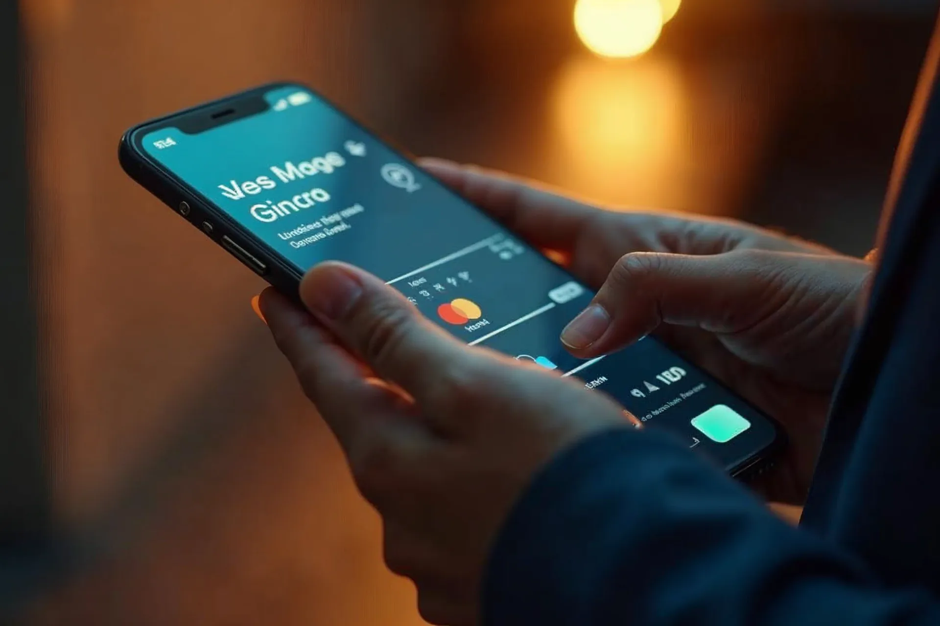 Interfaz de billetera digital en un smartphone con opciones de pago europeas.