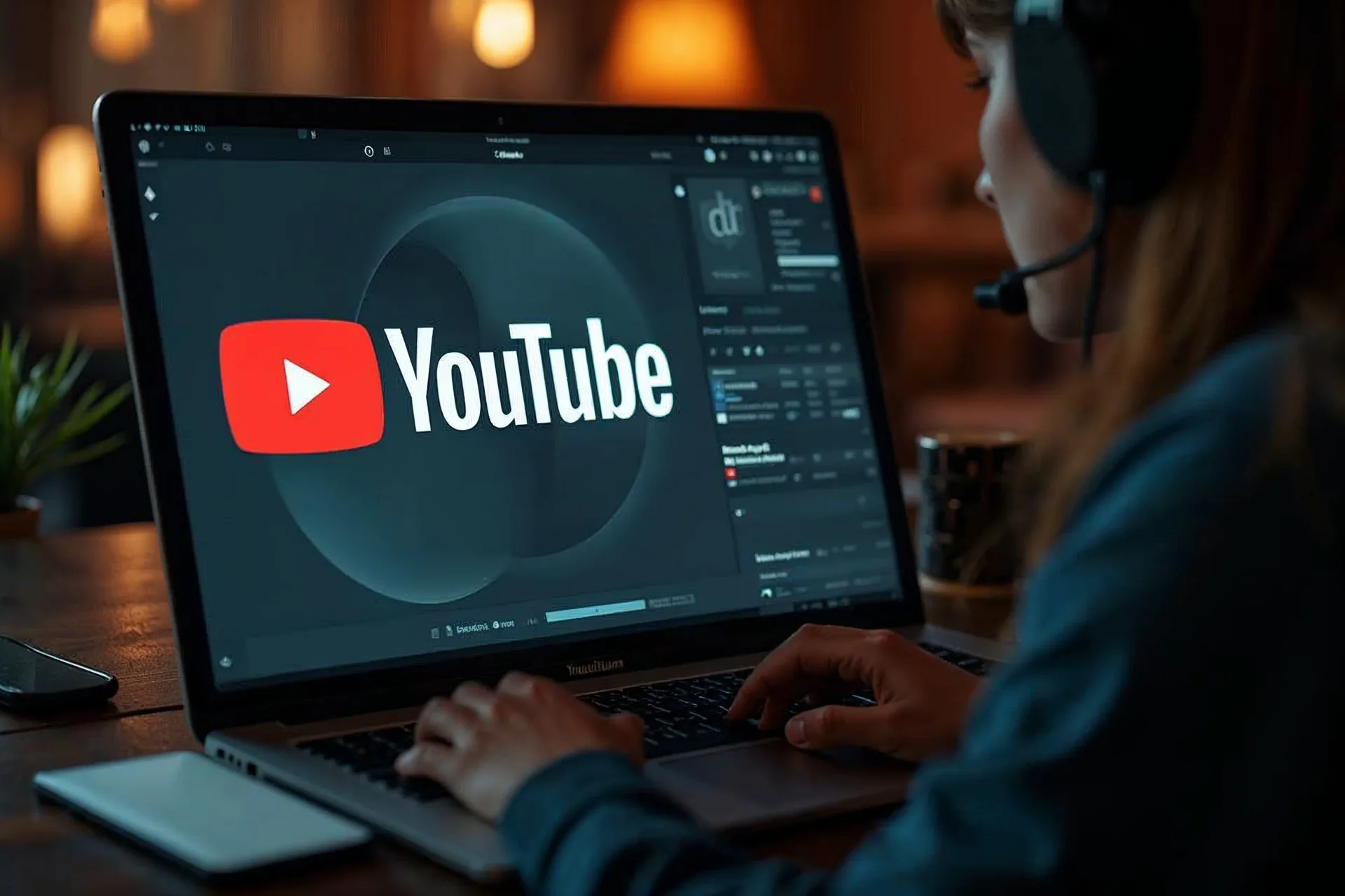 YouTube Studio Oberfläche zeigt Verwaltung von Videokanälen.