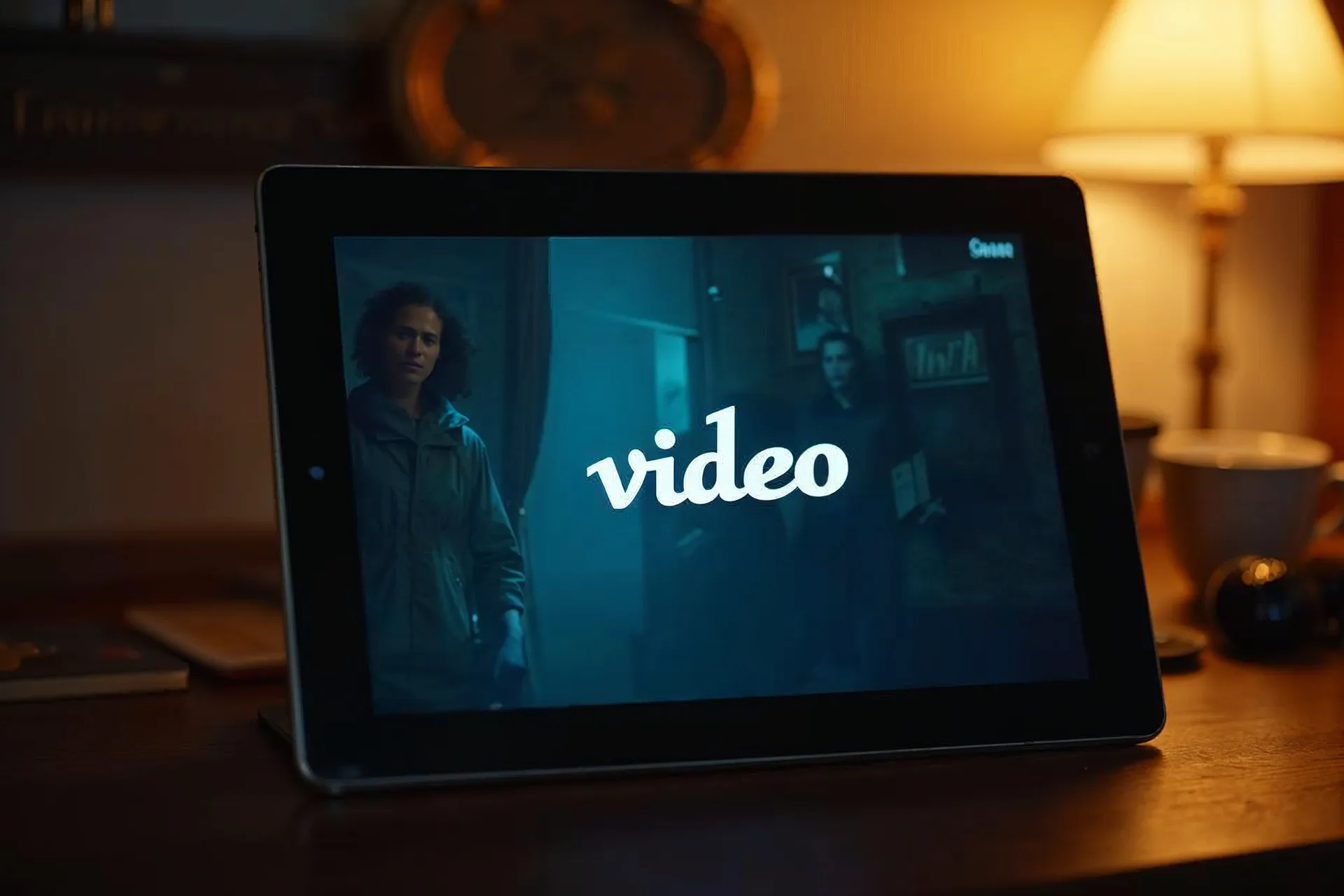 Vimeo Player wird auf einem Tablet abgespielt mit Bedienelementen.