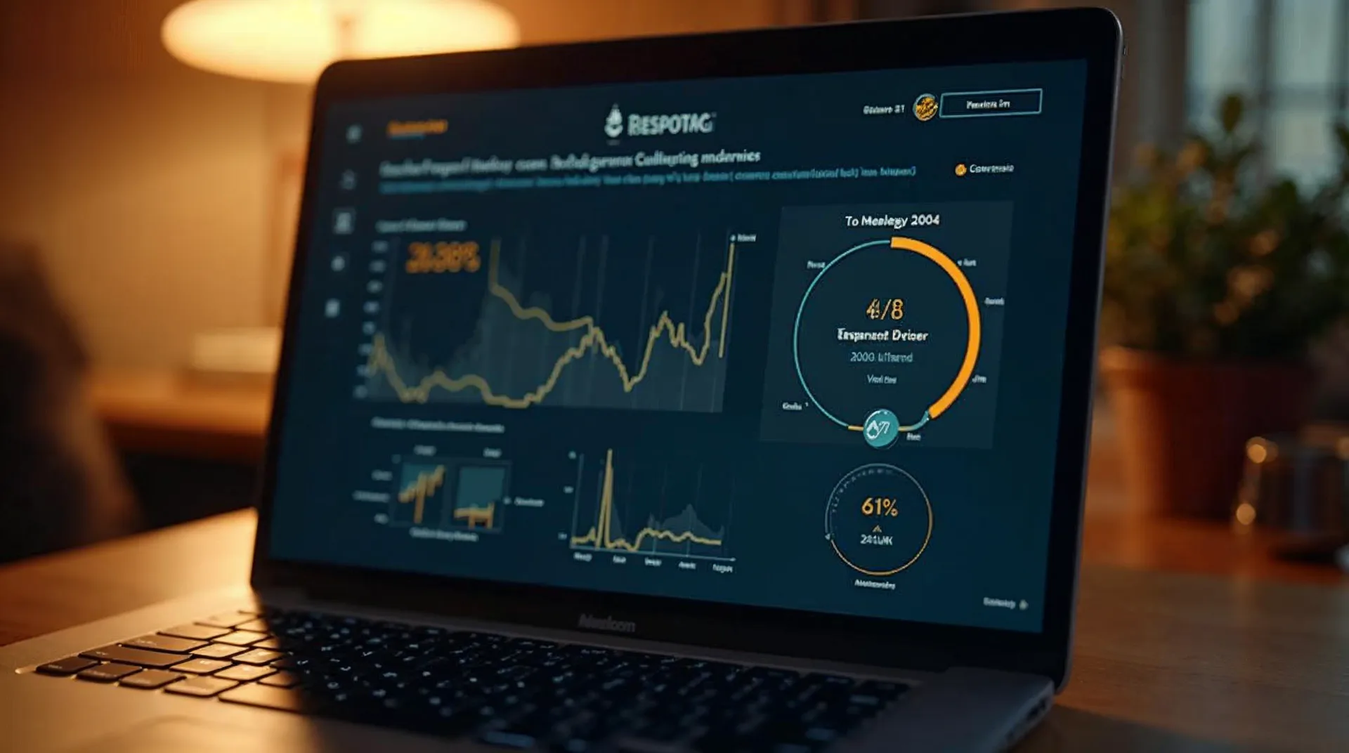 Schermo del laptop mostra risultati di test A/B per titoli di adattamento culturale in Europa.