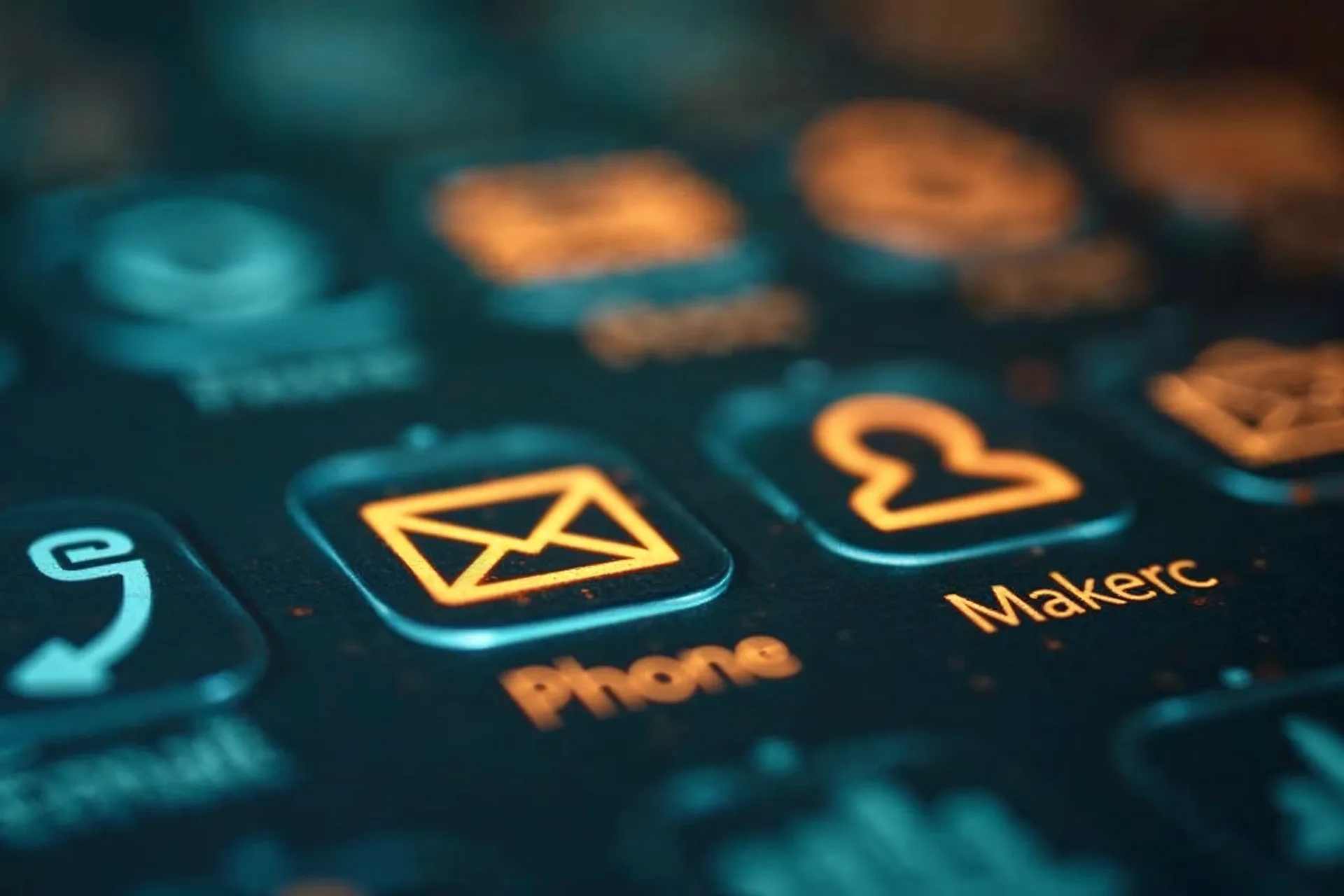 Icon-Set mit Telefon, E-Mail und Chat-Sprechblasen für Kontaktwege