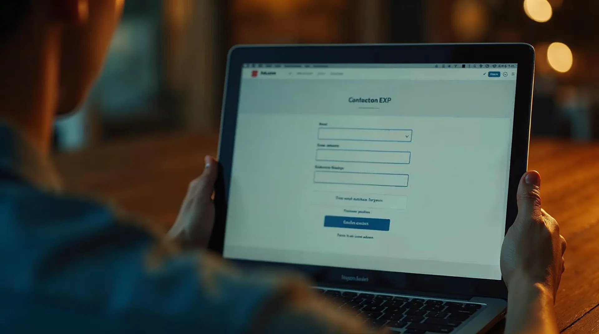 Einfaches Kontaktformular auf einer Website mit wenigen Feldern