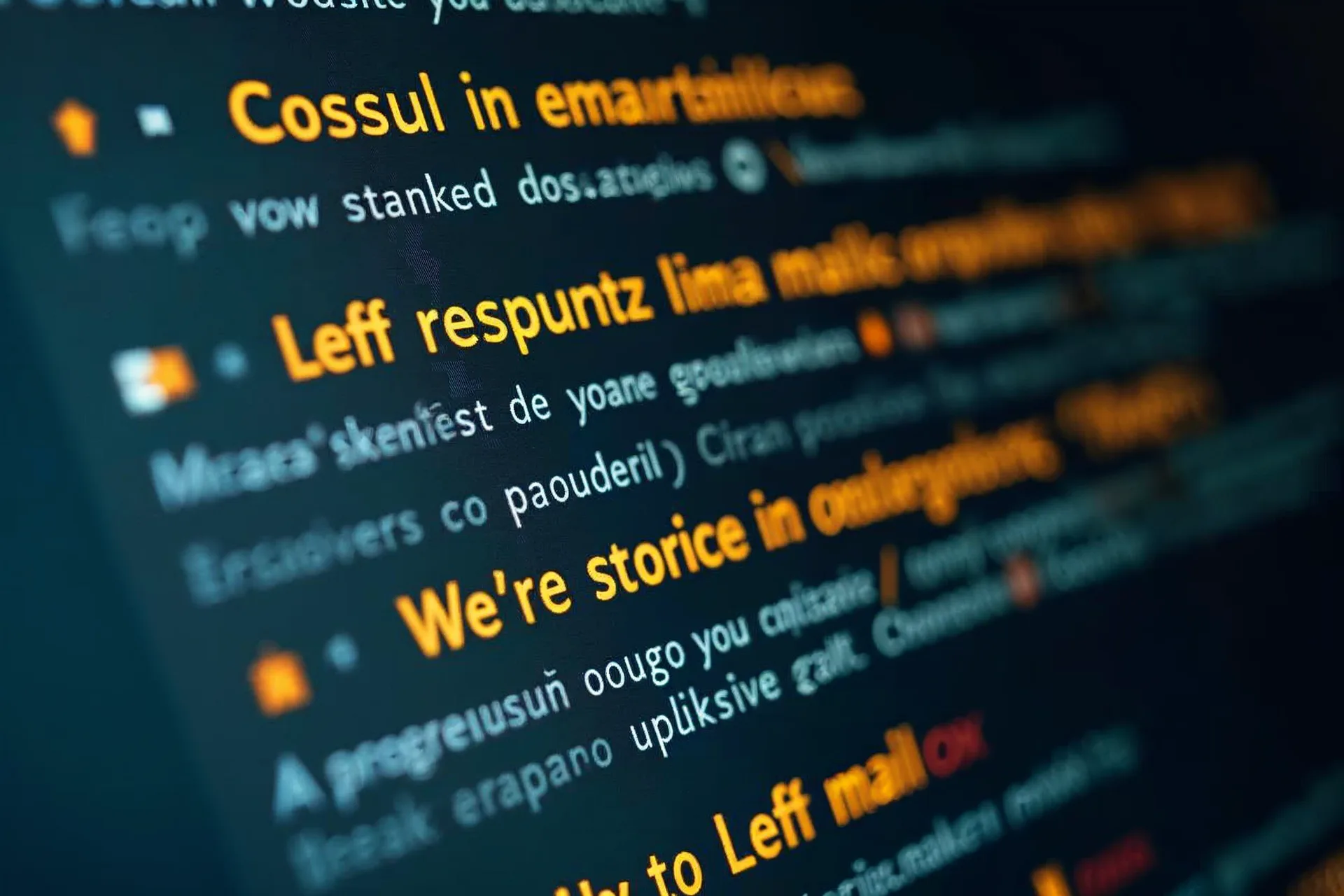 E-Mail-Posteingang mit Betreffzeilen in verschiedenen Sprachen.