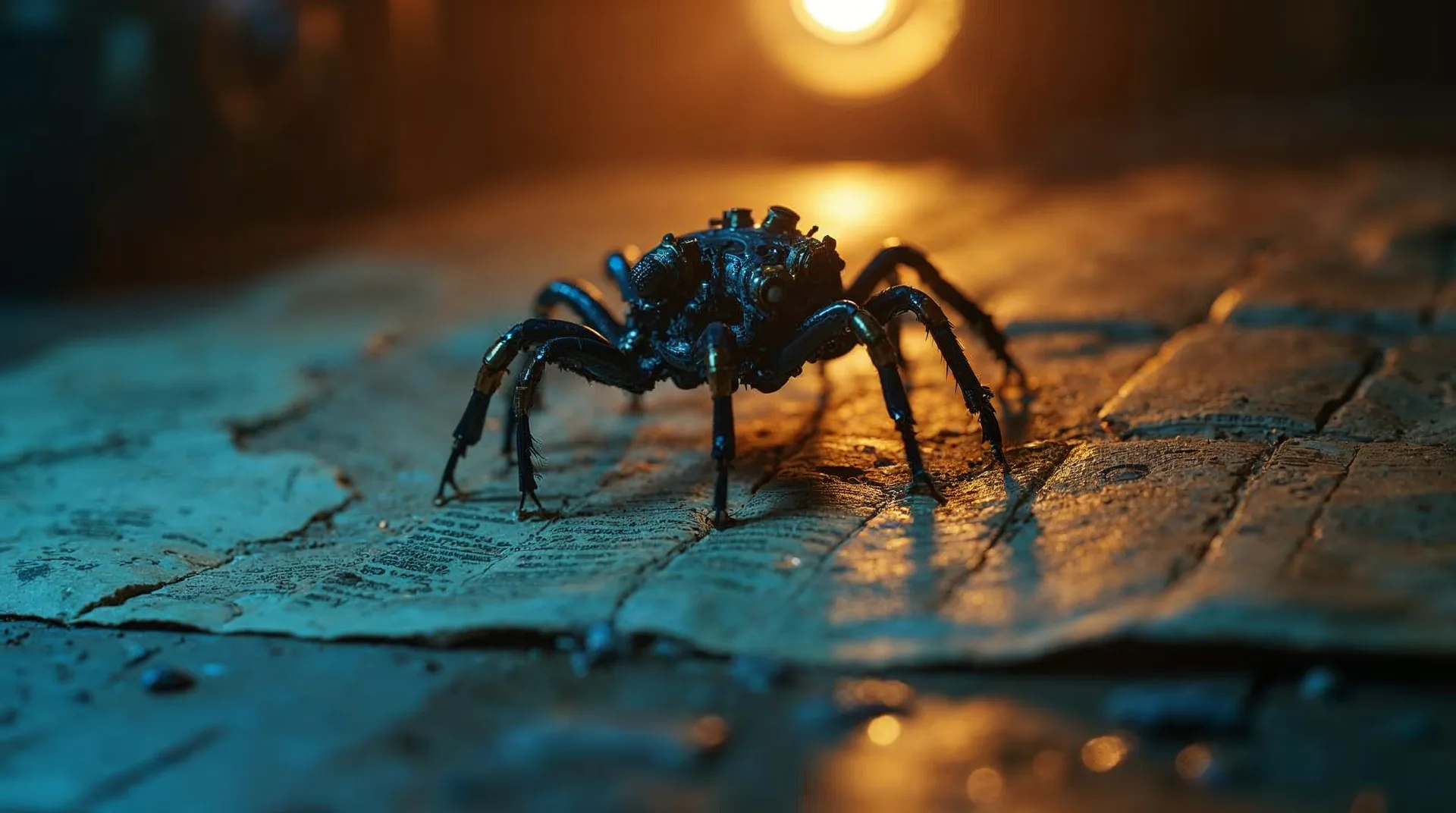 Crawler-boto, keliaujančio per tinklalapius, vizualizacija.