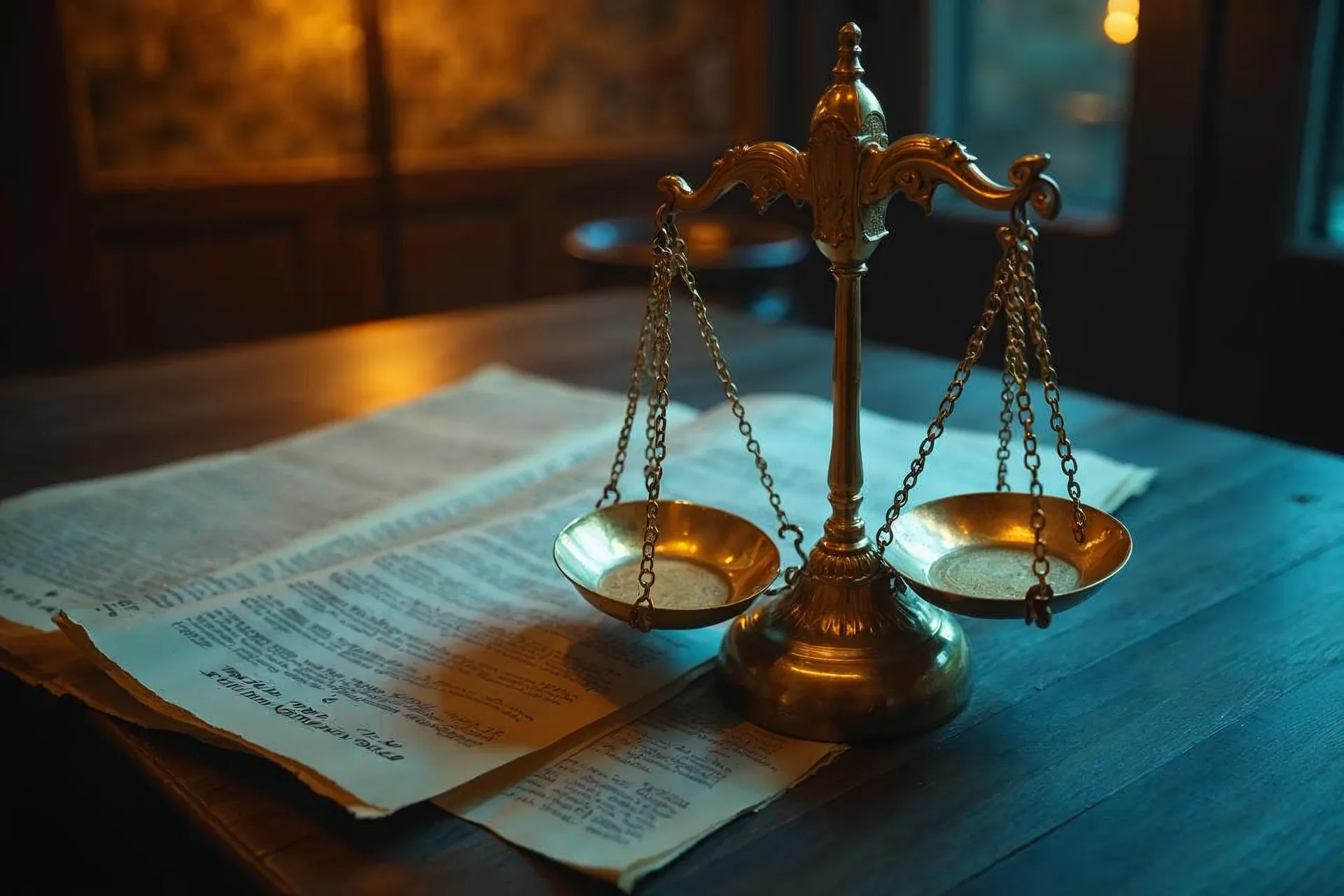 Ζυγαριά με έγγραφα και στις δύο πλευρές συμβολίζει ισορροπία μεταξύ Canonical και hreflang.