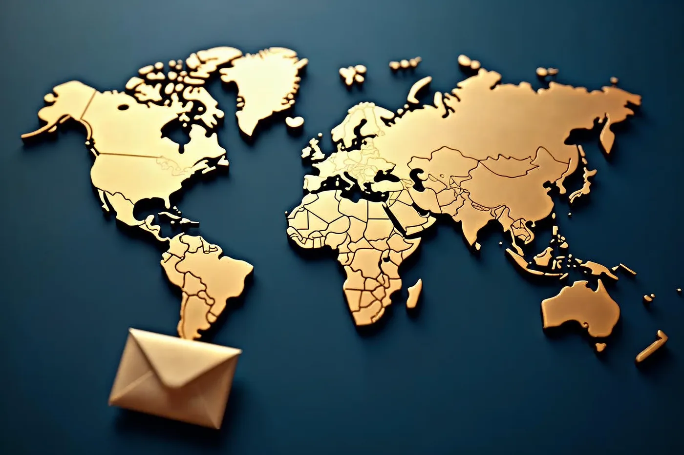 Mapa mundial con husos horarios para la programación internacional de envíos