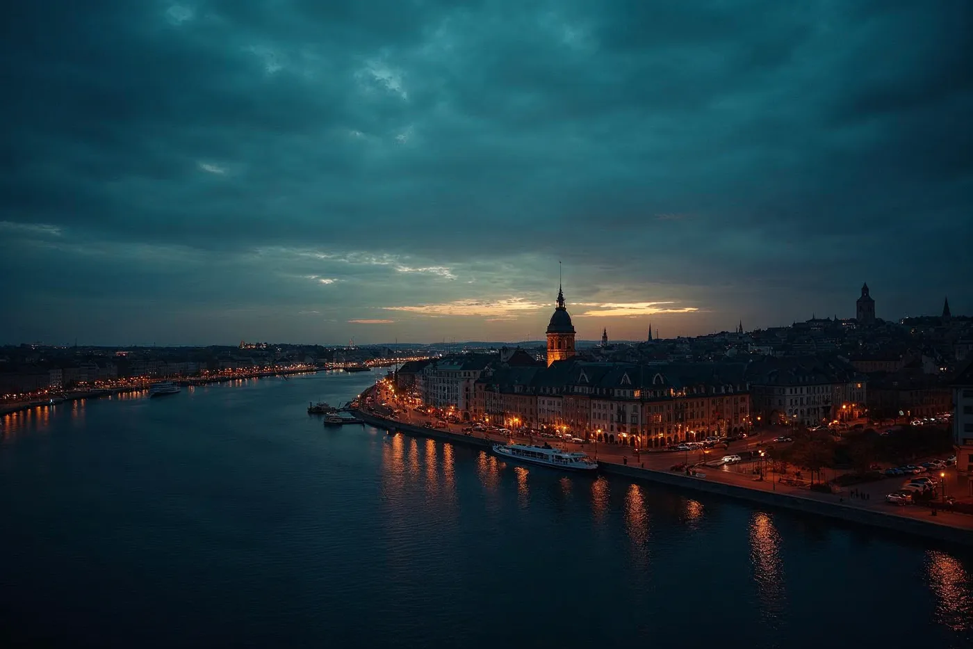 Landkarte von Skandinavien mit Dänemark, Schweden, Norwegen